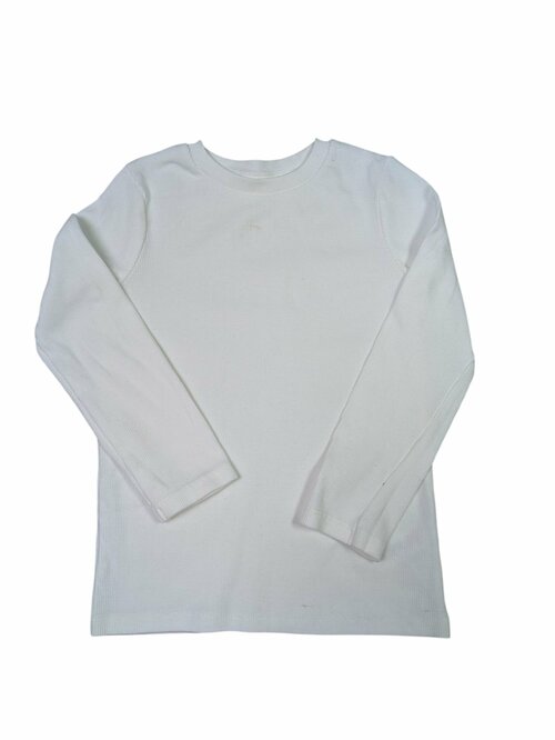 Bílé triko pro holky s dlouhým rukávem secondhand Nutmeg